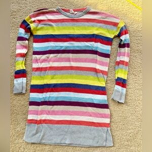 Gap Kids Colorful Striped Sweater Dress